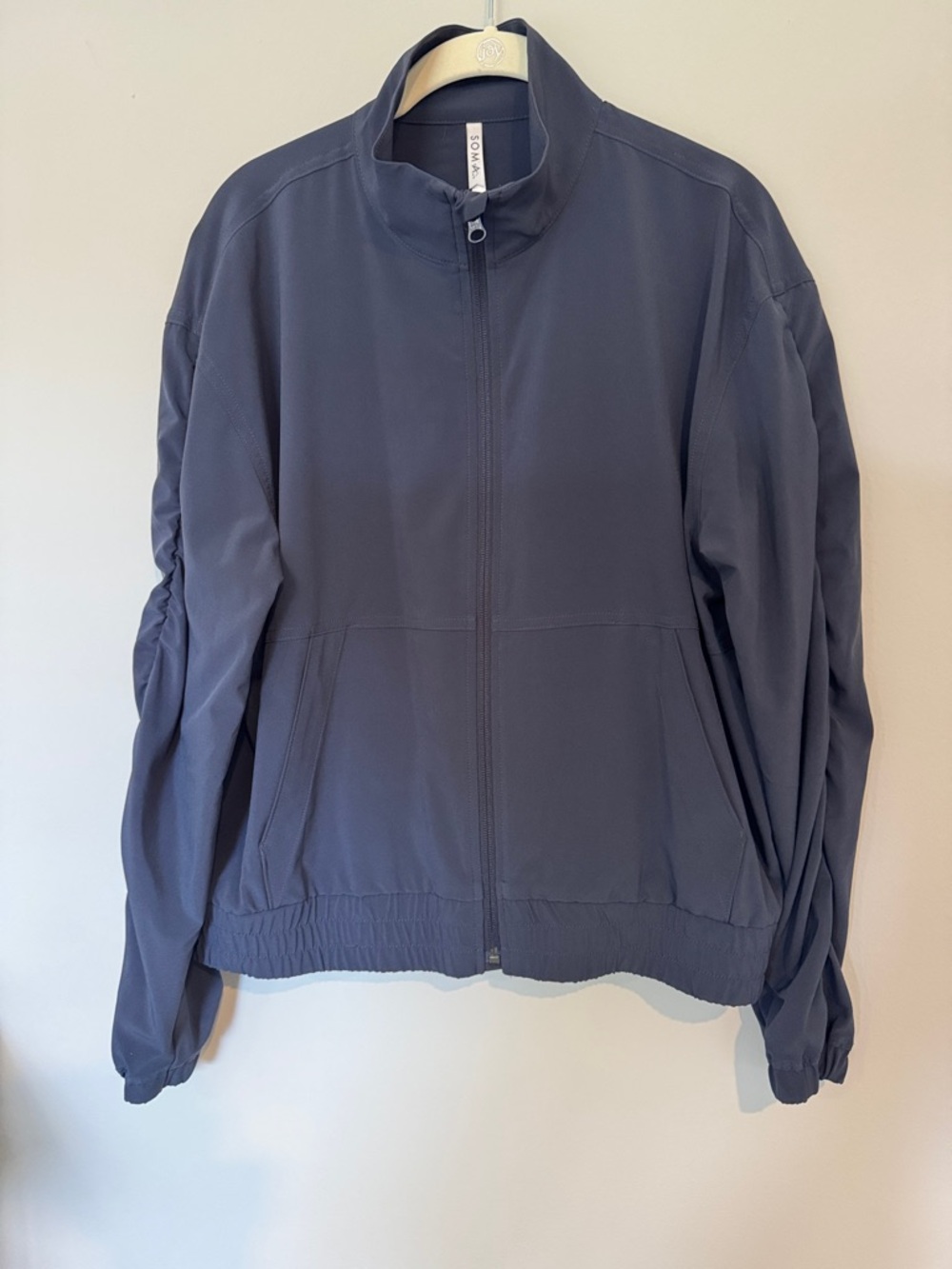 Soma Navy Bomber Zip Front Everstretch Jacket Medium